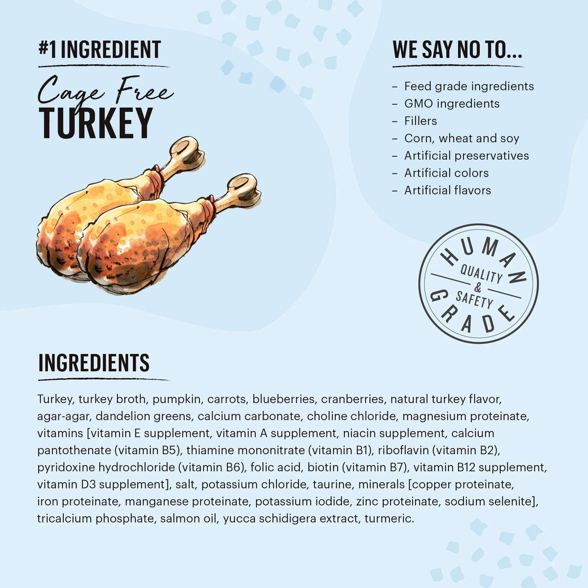 The Honest Kitchen Grain Free Minced Turkey in Bone Broth Cat Food
