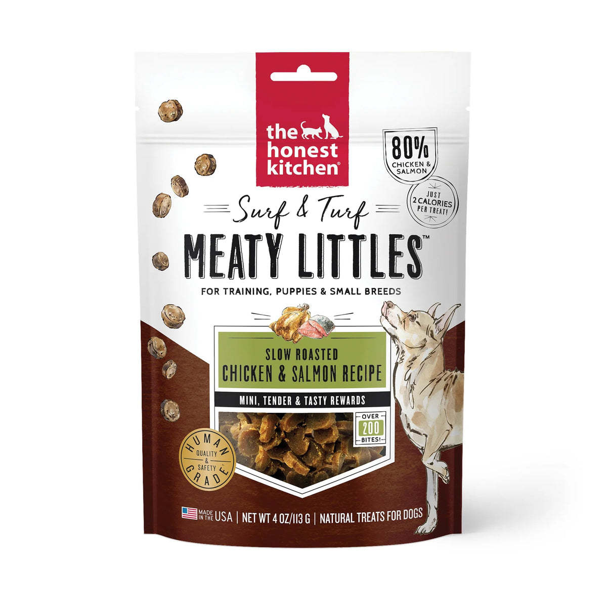 The Honest Kitchen Surf &amp; Turf Meaty Littles Chicken &amp; Salmon Dog Treats