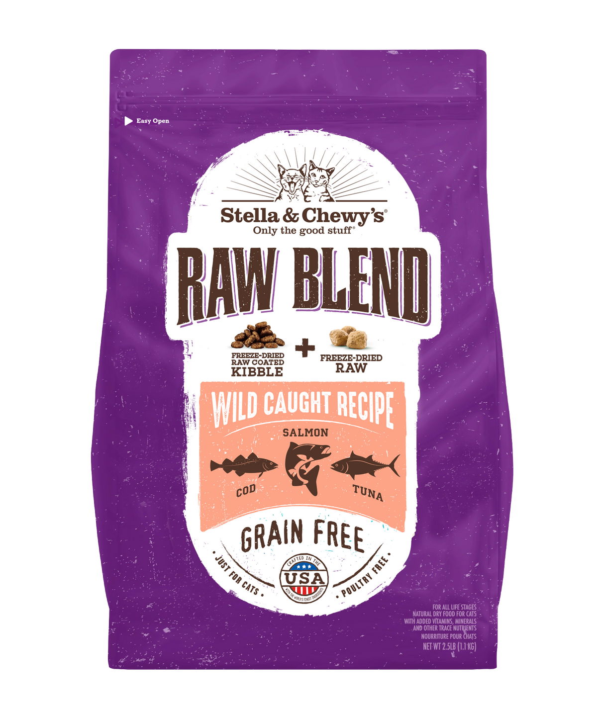 Stella &amp; Chewy&#39;s Kibble Raw Blend Wild Caught Cat Food