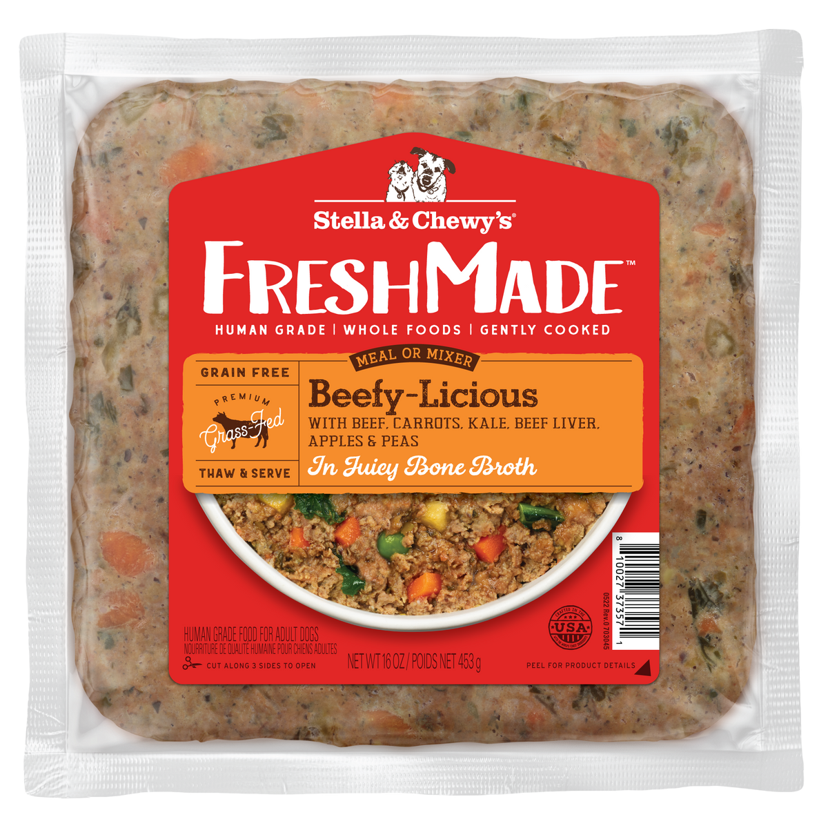 Stella &amp; Chewy&#39;s FreshMade Beefy-Licious Gently Cooked Dog Food