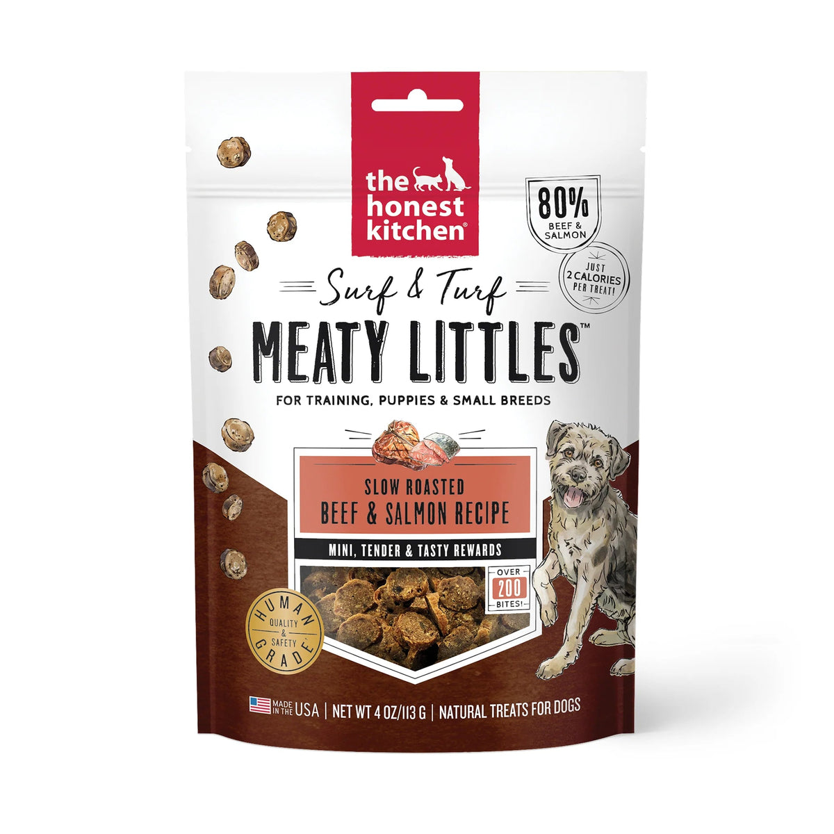 The Honest Kitchen Surf &amp; Turf Meaty Littles Beef &amp; Salmon Dog Treats