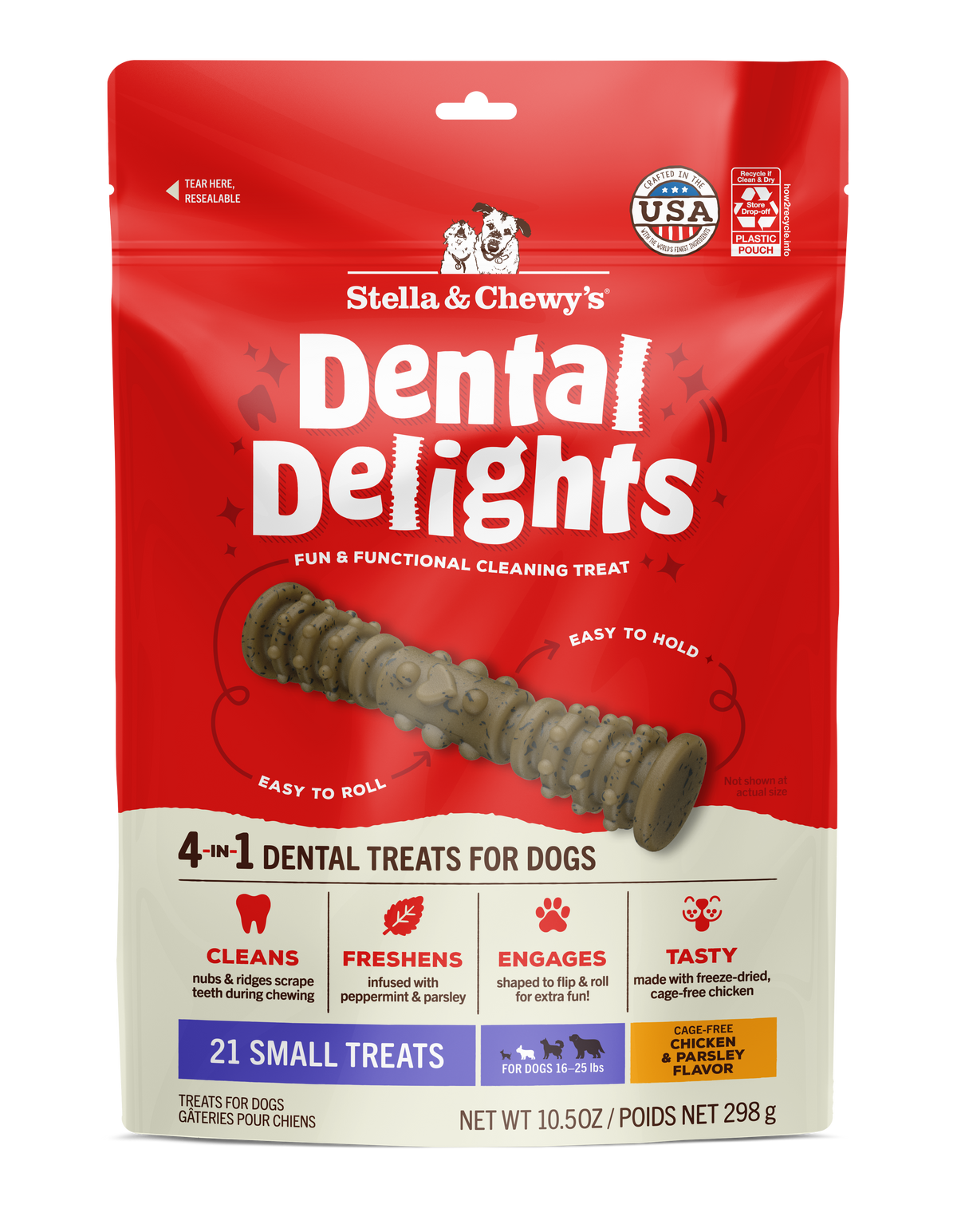 Stella &amp; Chewy&#39;s Dental Delights Small Dog Chews
