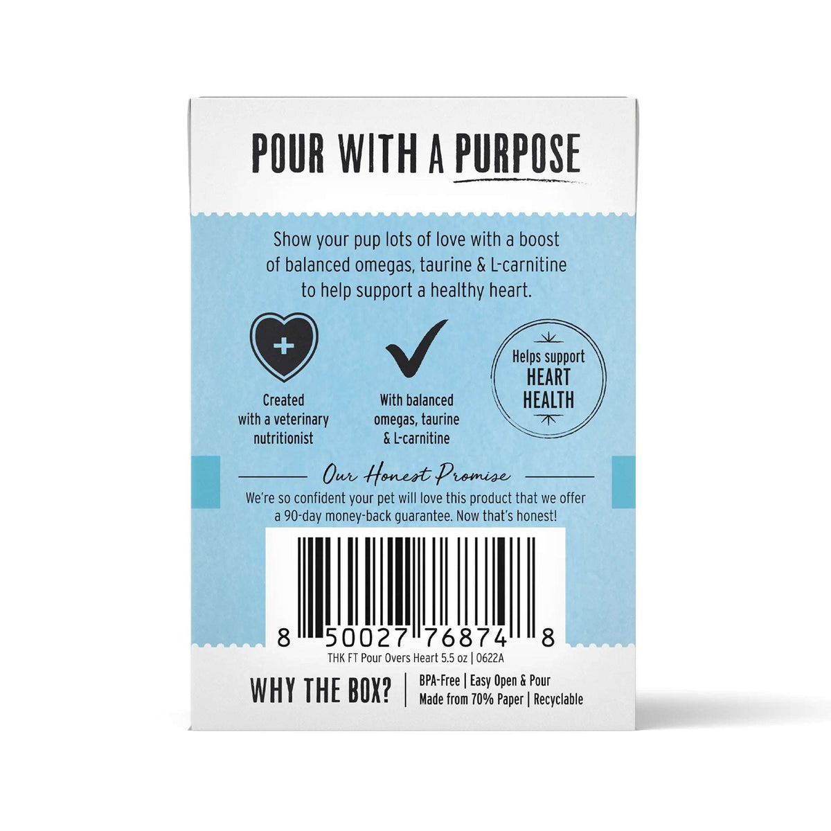 The Honest Kitchen Pour Overs Heart Health Turkey Broth &amp; Salmon Stew Dog Meal Topper