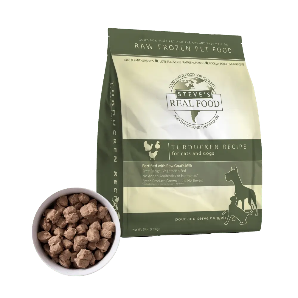 Steve&#39;s Real Food Frozen Turkducken Raw Dog &amp; Cat Food