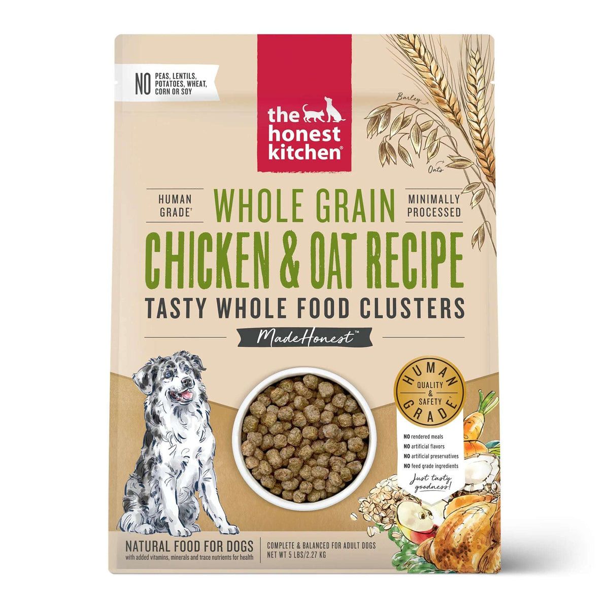 The Honest Kitchen Whole Grain Chicken &amp; Oat Clusters Dog Food