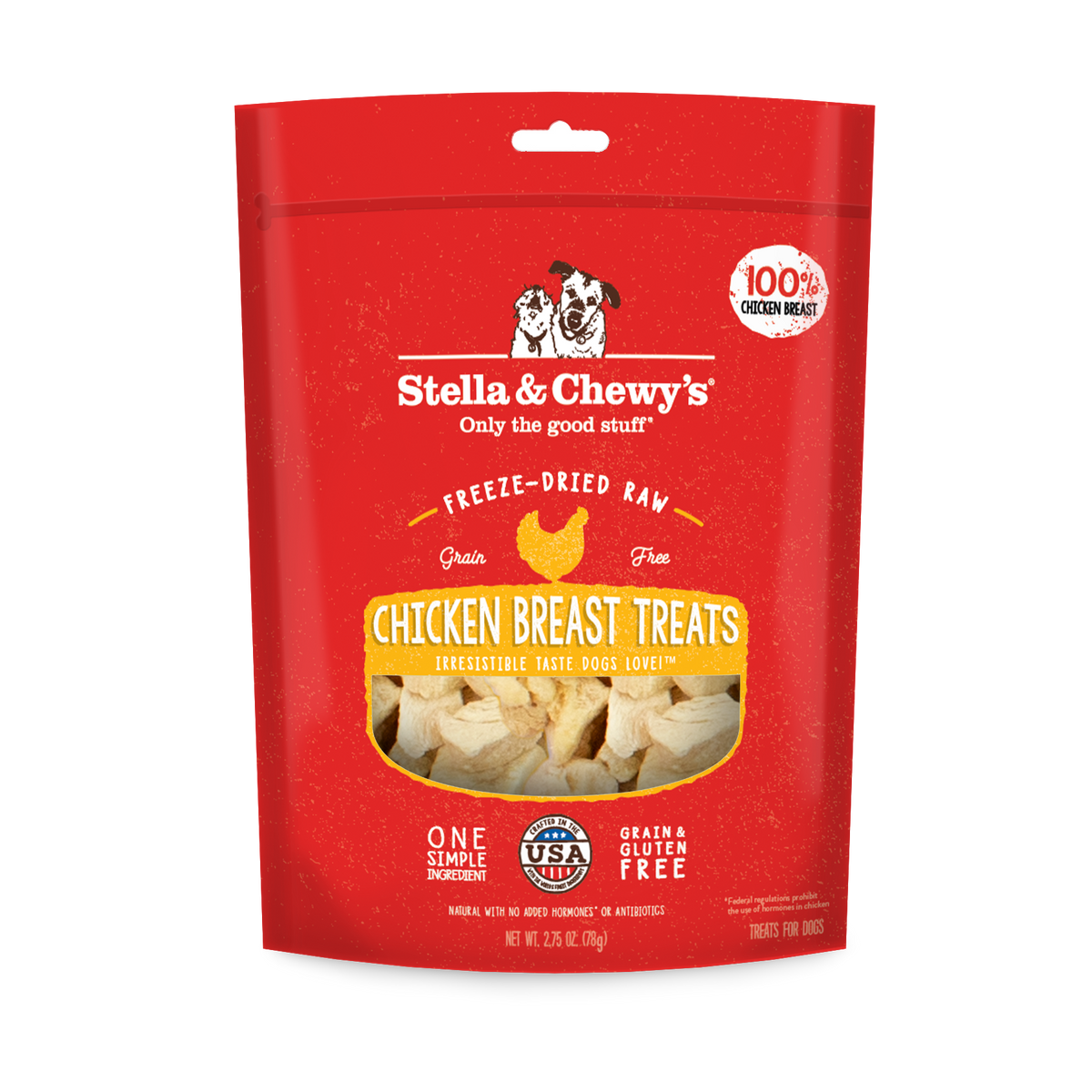 Stella &amp; Chewy&#39;s Freeze-Dried Raw Single Ingredient Chicken Breast Dog Treats