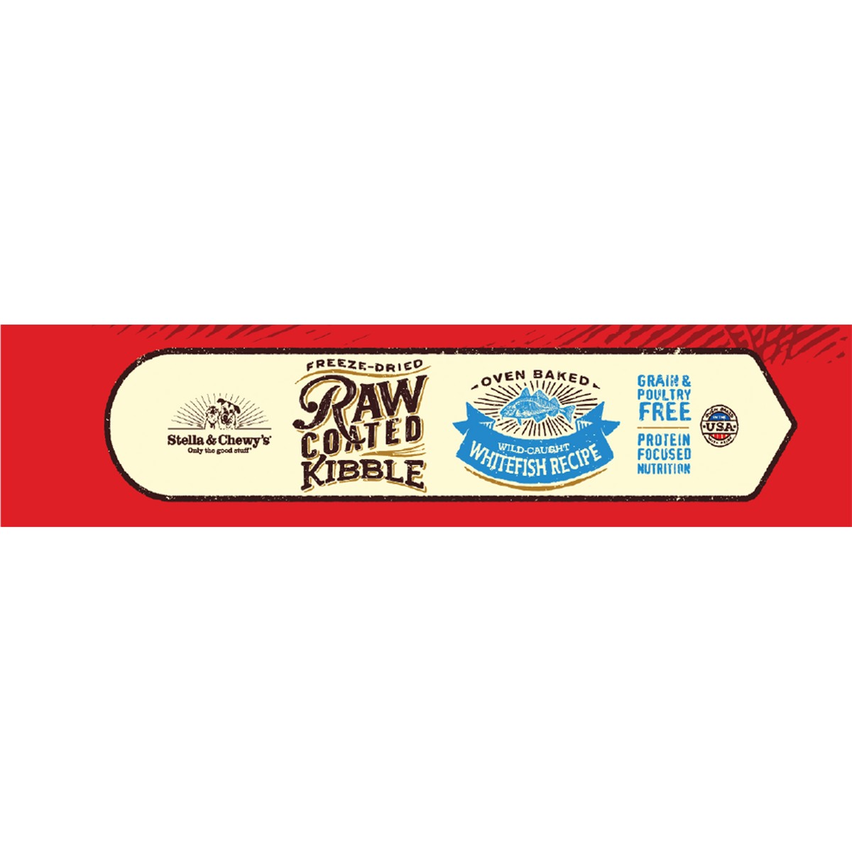Stella &amp; Chewy&#39;s Kibble Raw Coated Whitefish Dog Food