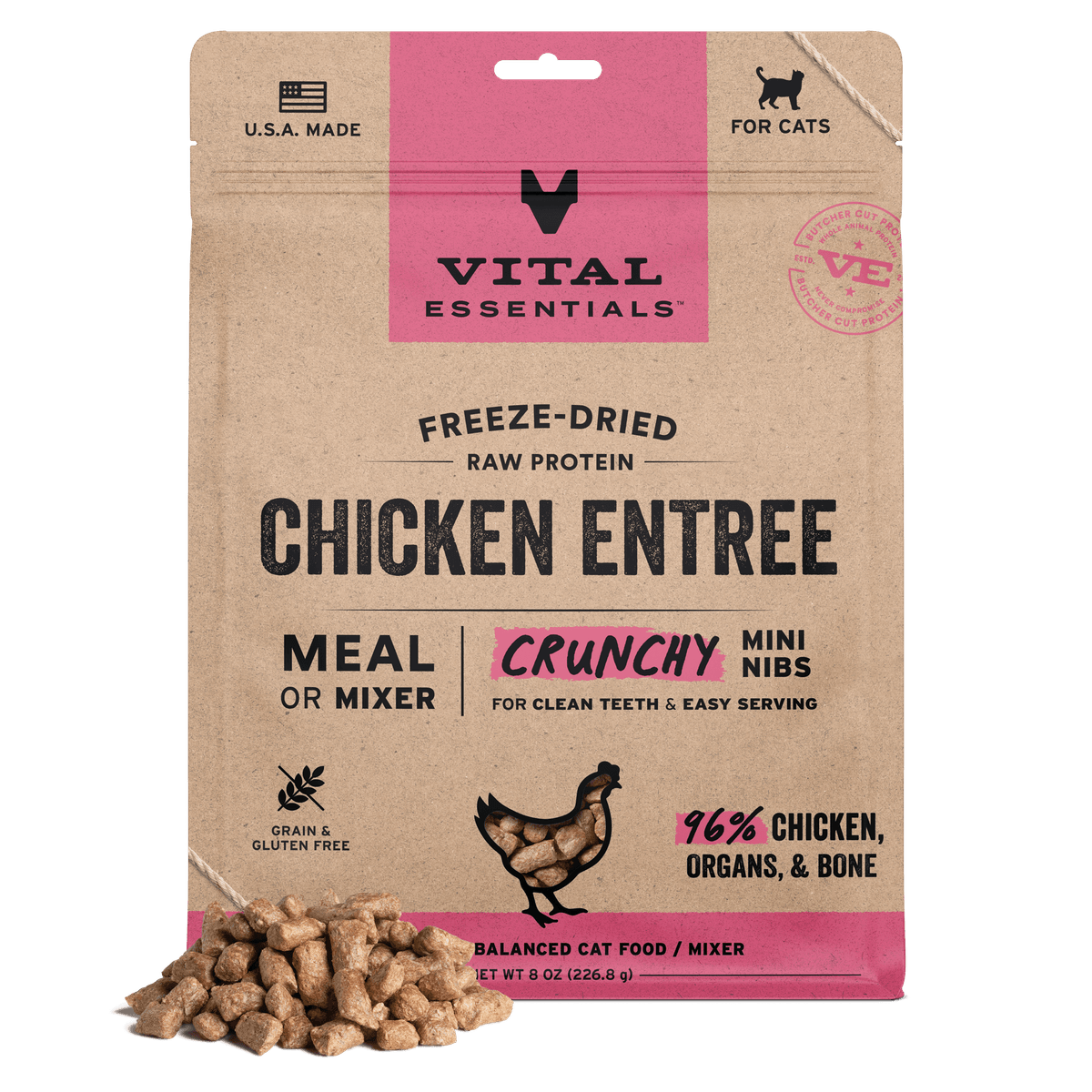 Vital Essentials Freeze-Dried Raw Chicken Cat Food