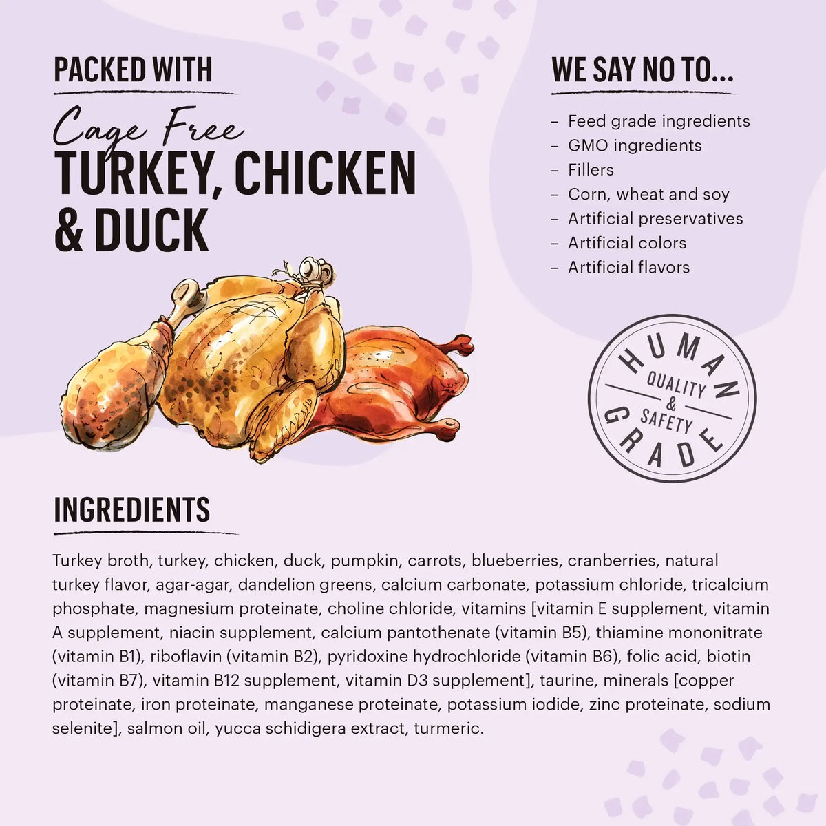 The Honest Kitchen Grain Free Minced Turkey, Chicken &amp; Duck Cat Food