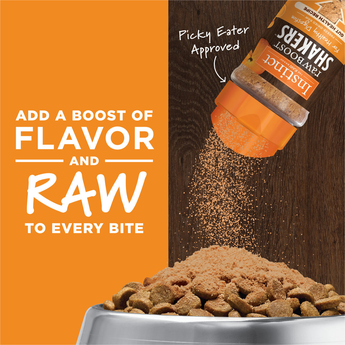Instinct Freeze-Dried Raw Boost Shakers Grain-Free Gut Health Recipe Dog Food Topper
