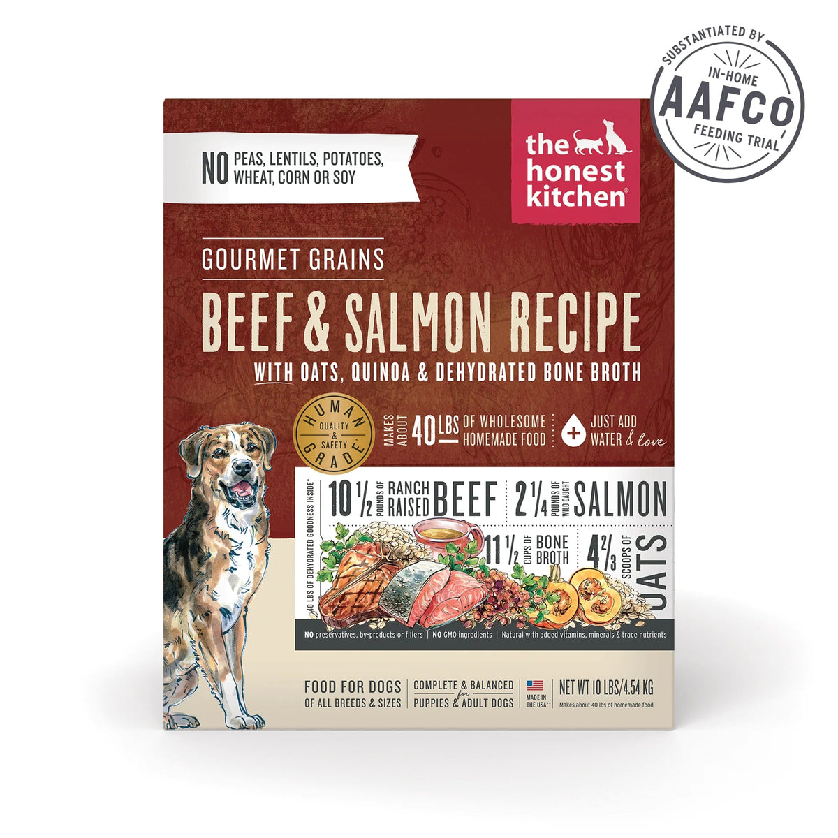 The Honest Kitchen Gourmet Grains Dehydrated Beef &amp; Salmon Dog Food