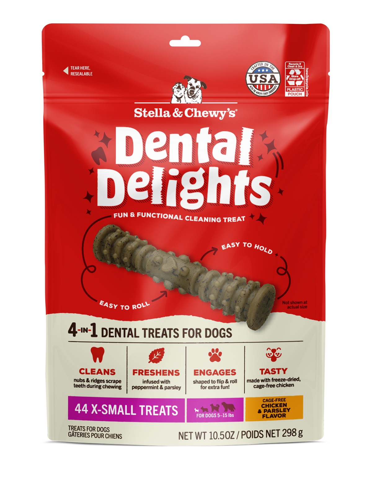 Stella &amp; Chewy&#39;s Dental Delights Extra Small Dog Chews