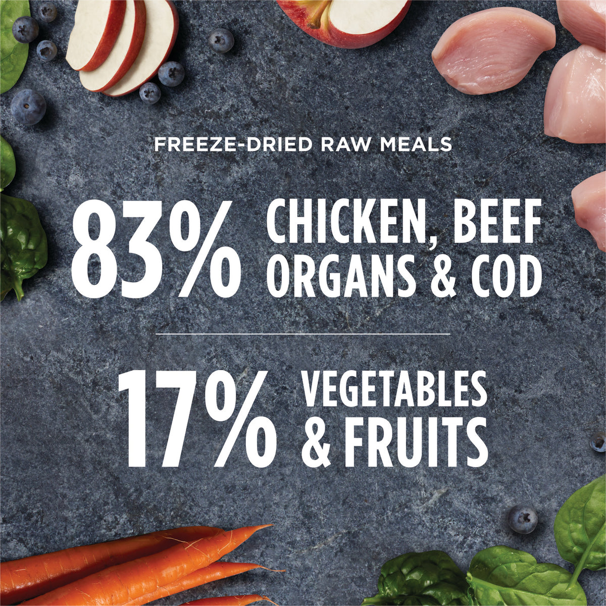 Instinct Freeze-Dried Raw Meals Puppy Grain-Free Cage-Free Chicken Recipe Dog Food