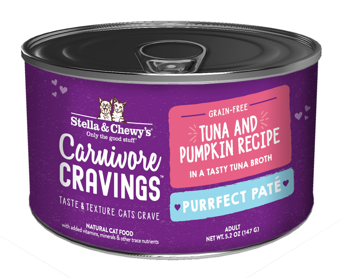 Stella &amp; Chewy&#39;s Carnivore Cravings Purrfect Pate Tuna &amp; Pumpkin Canned Cat Food