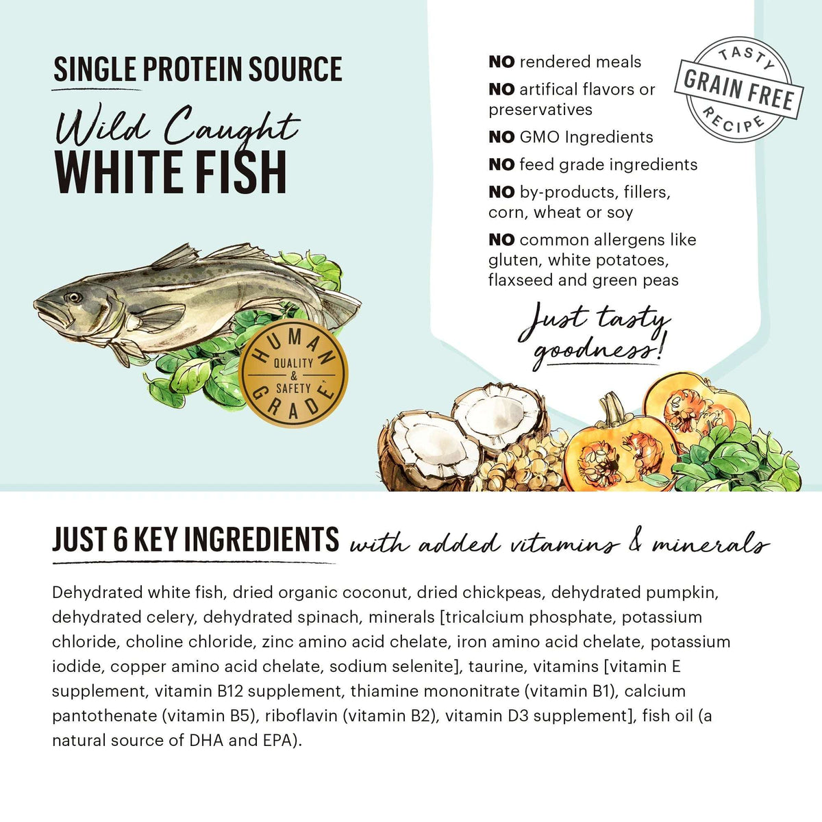 The Honest Kitchen Limited Ingredient Grain Free Dehydrated Fish Dog Food