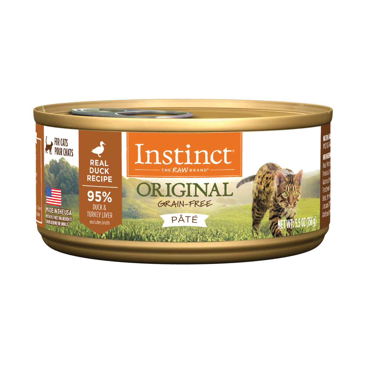 Instinct Original Grain-Free Pate Real Duck Recipe Canned Cat Food