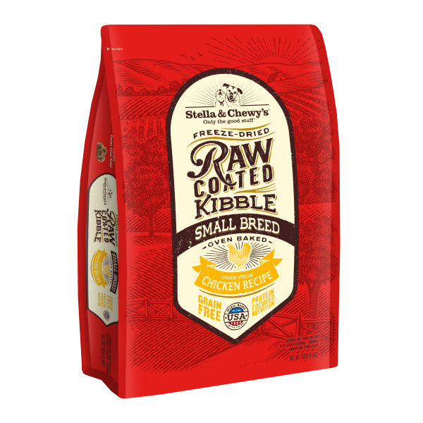 Stella &amp; Chewy&#39;s Kibble Raw Coated Chicken Small Breed Dog Food