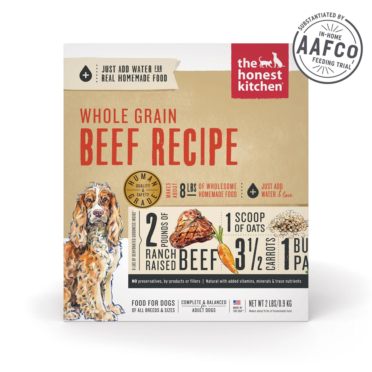The Honest Kitchen Whole Grain Dehydrated Beef Dog Food