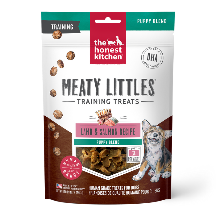 The Honest Kitchen Meaty Littles Training Treats Lamb &amp; Salmon Puppy Blend Dog Treats