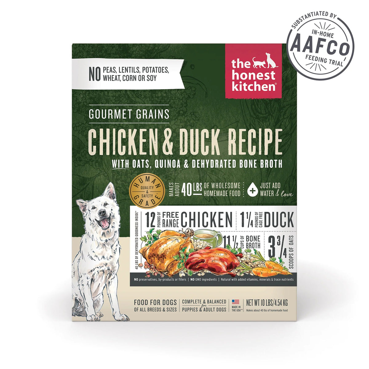 The Honest Kitchen Gourmet Grains Dehydrated Chicken &amp; Duck Dog Food