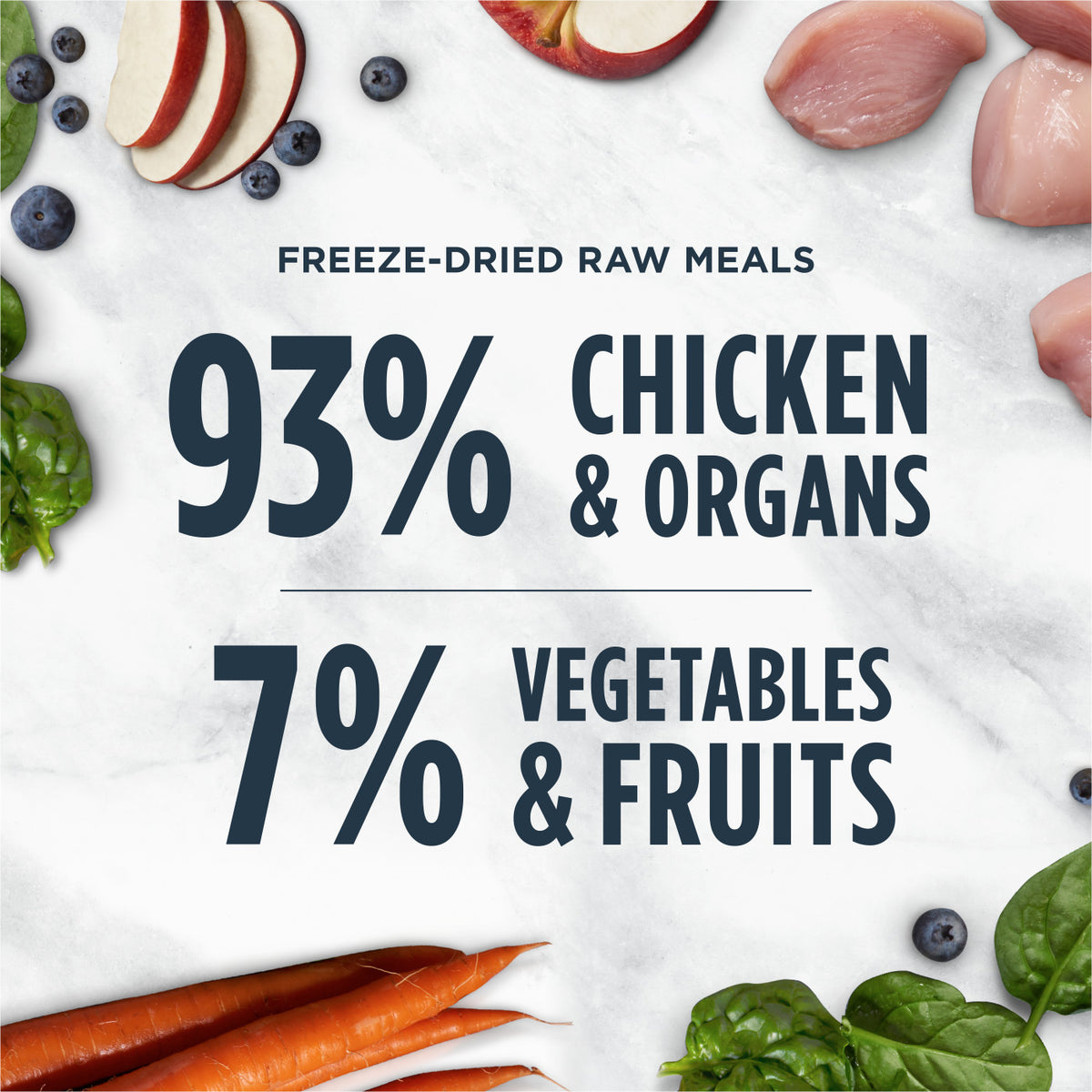 Instinct Freeze-Dried Raw Meals Grain-Free Cage-Free Chicken Recipe Cat Food