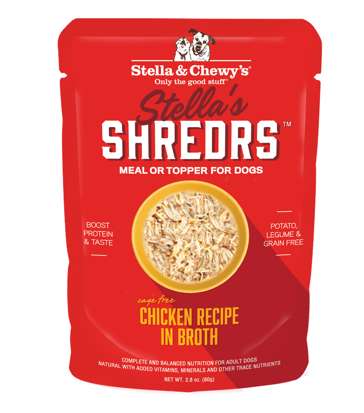 Stella &amp; Chewy&#39;s Stella&#39;s Shredrs Chicken in Broth Dog Food