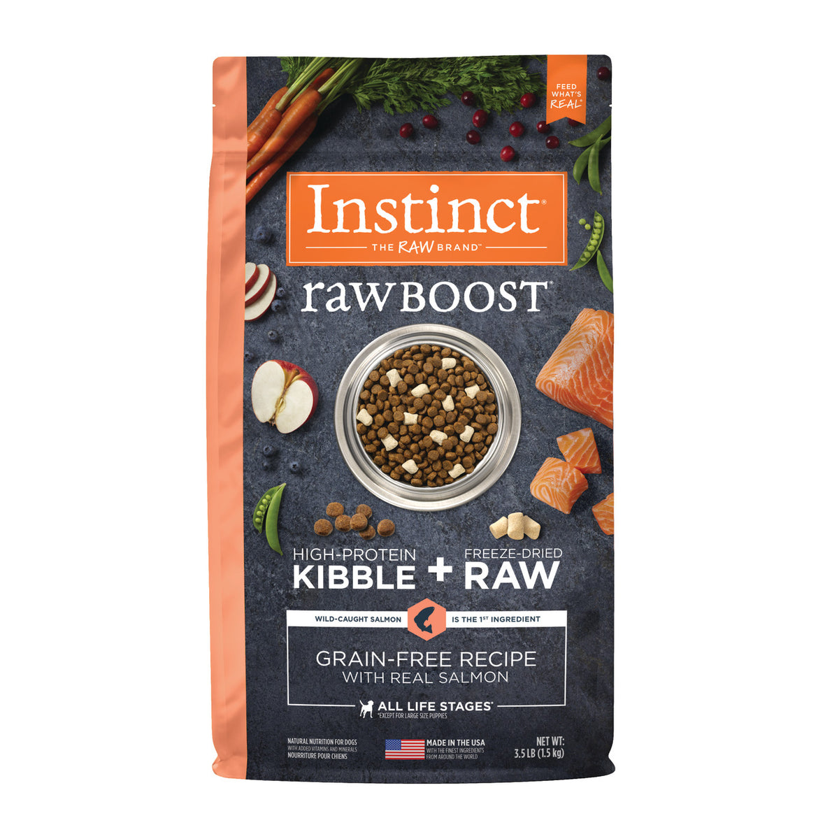 Instinct Raw Boost Grain-Free Recipe with Real Salmon Dry Dog Food
