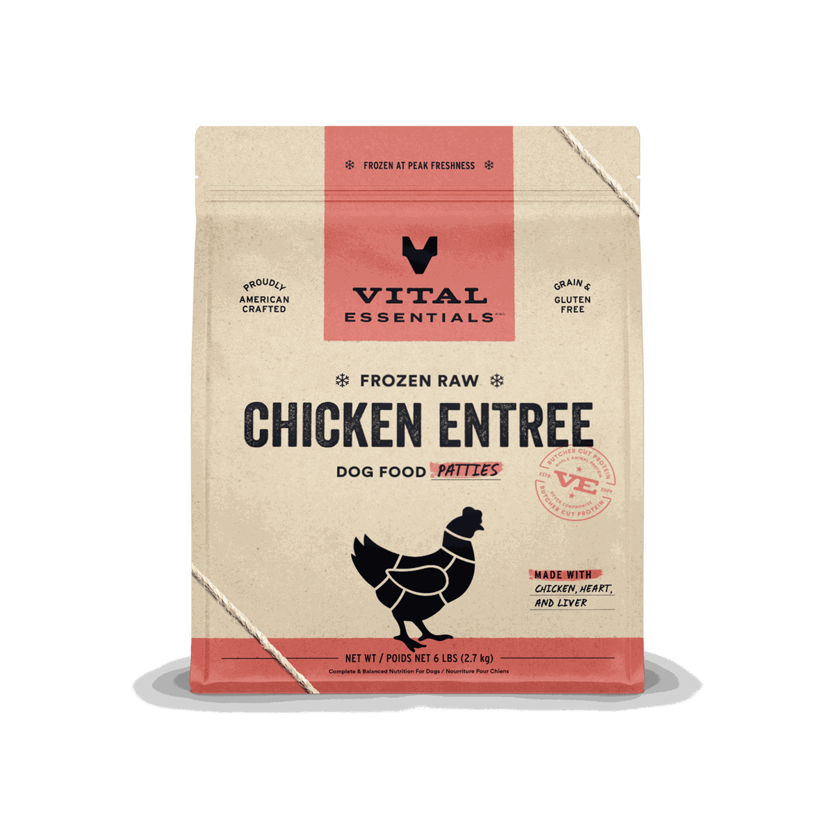 Vital Essentials Frozen Chicken Raw Dog Food