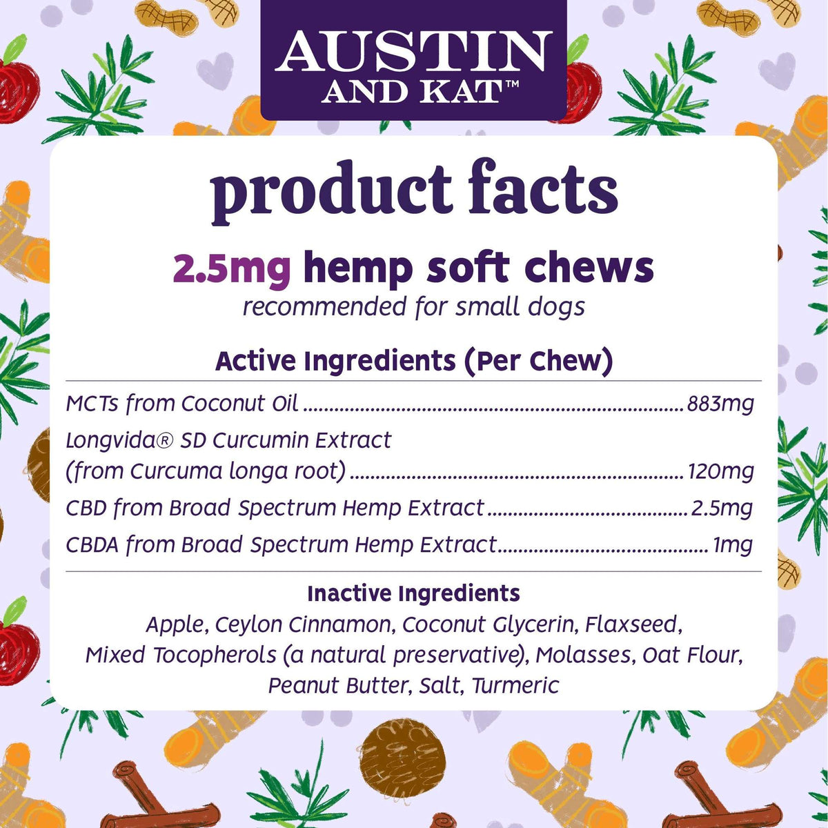 Austin and Kat CBD Premium Chews for Dogs