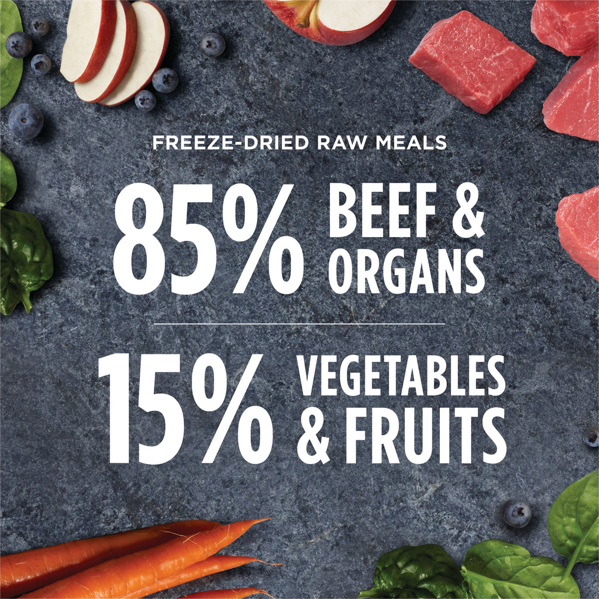 Instinct Freeze-Dried Raw Meals Grain-Free Real Beef Recipe Dog Food