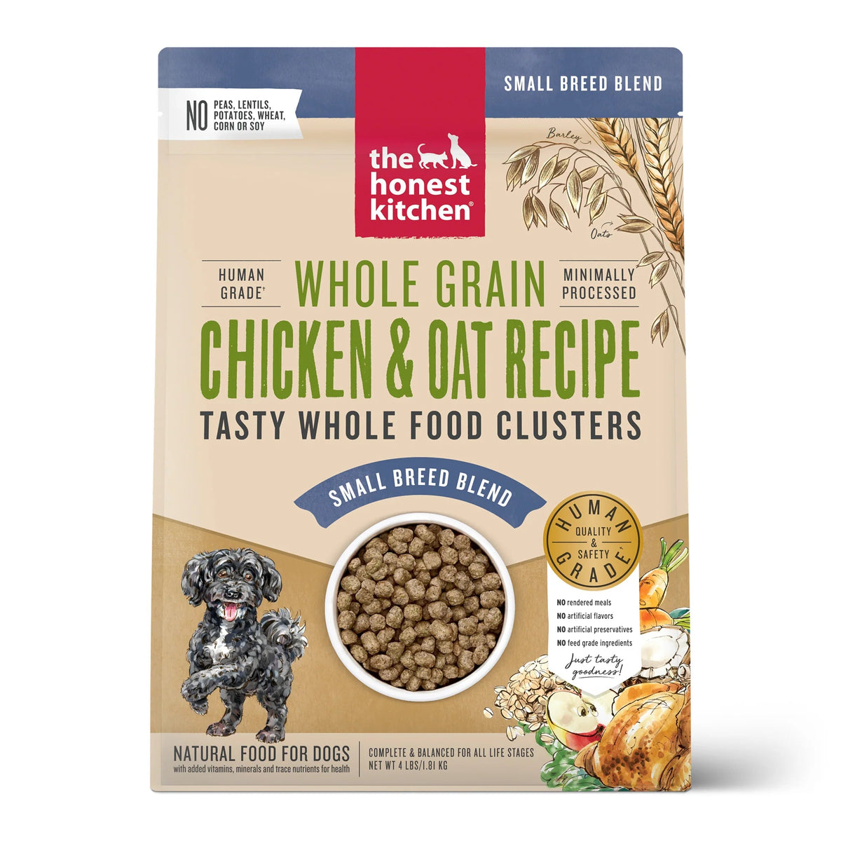 The Honest Kitchen Small Breed Whole Grain Chicken &amp; Oat Clusters Dog Food