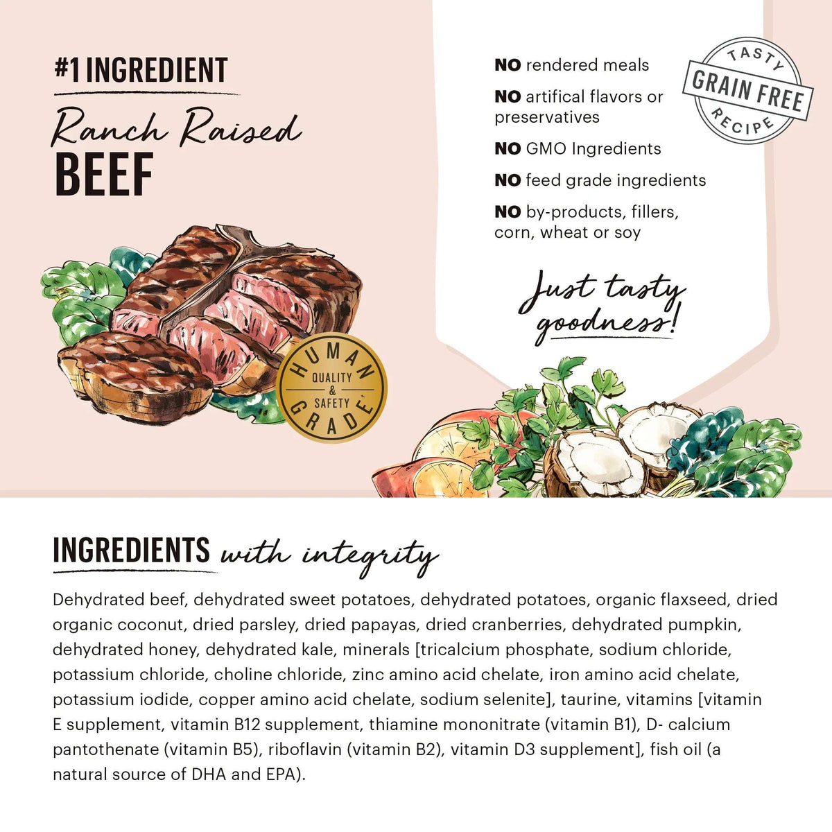 The Honest Kitchen Grain Free Dehydrated Beef Dog Food